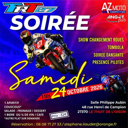 Soiréeparty TRT27-AZ Moto - 01